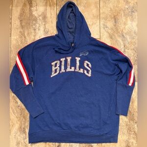 NFL Team Apparel Buffalo Bills Royal Blue Sequin Hoodie Women’s XXL